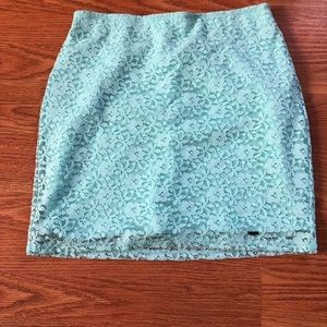 NWT mint hollister lace skirt